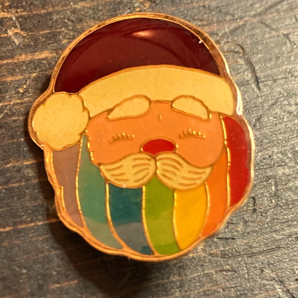 Pride rainbow Santa